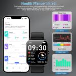 Smart Watch 1.85'' HD for Men Women, Bluetooth Call, Fitness Tracker, Heart Rate, IP68, Android iOS - Image 5