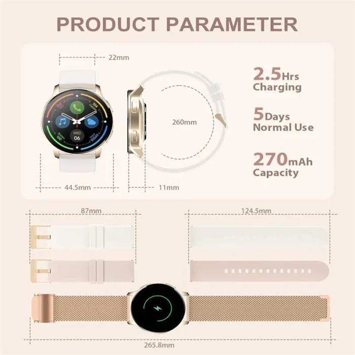 Smart Watch for Women With Fitness Tracker - Image 2