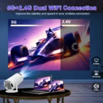 Transpeed Android 11 Wifi6 260ANSI Projector AllwinnerH713 1280*720P 4K Projector