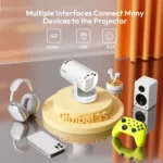XGODY Portable Gimbal 3S 12000LM 4K Projector 2.4G/5G WiFi Bluetooth 5.4 Android 11 Mini Home Theater Portable projector - Image 5
