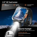 Blackview New Smart Watch 2.01'' HD Display Outdoor Men's Watches with Emergency Lighting - Image 4