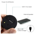Mini Speaker Portable Rechargeable Travel Speaker with Aux Input Wired 3.5mm Headphone Jack - Image 3